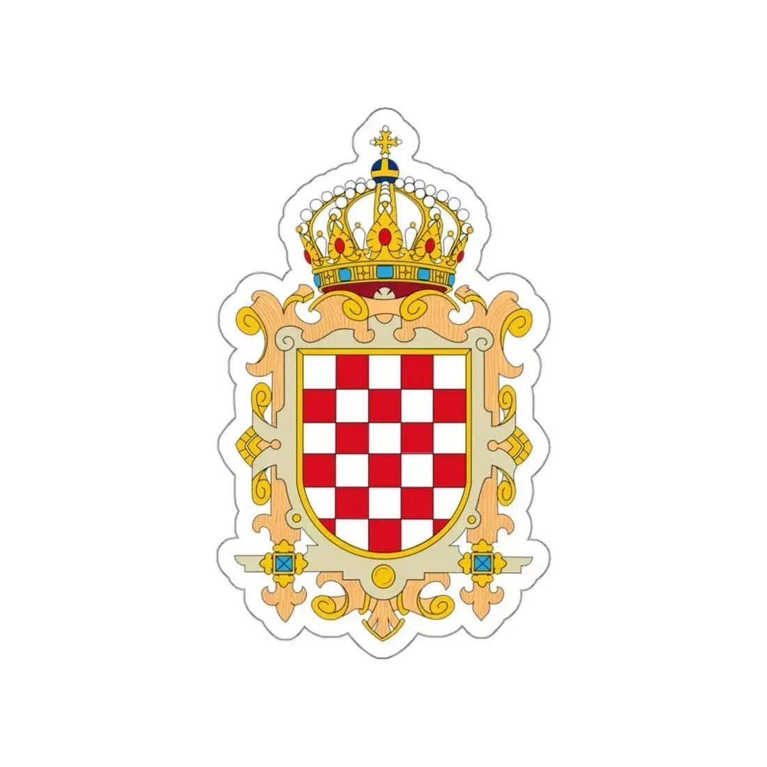 Coat of Arms of Kingdom of Croatia STICKER Vinyl Die-Cut Decal 3 Inch - The Sticker Space