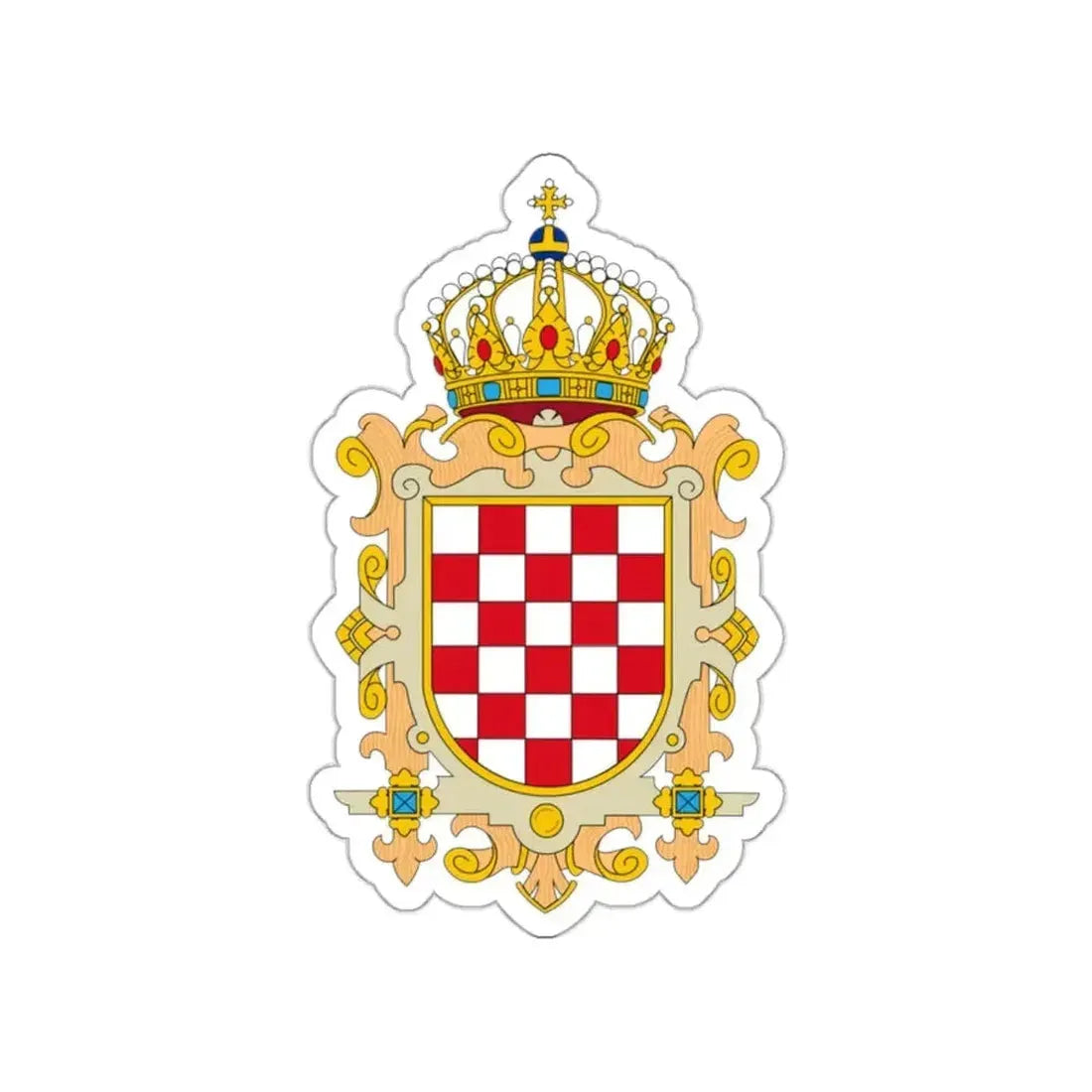 Coat of Arms of Kingdom of Croatia STICKER Vinyl Die-Cut Decal - The Sticker Space
