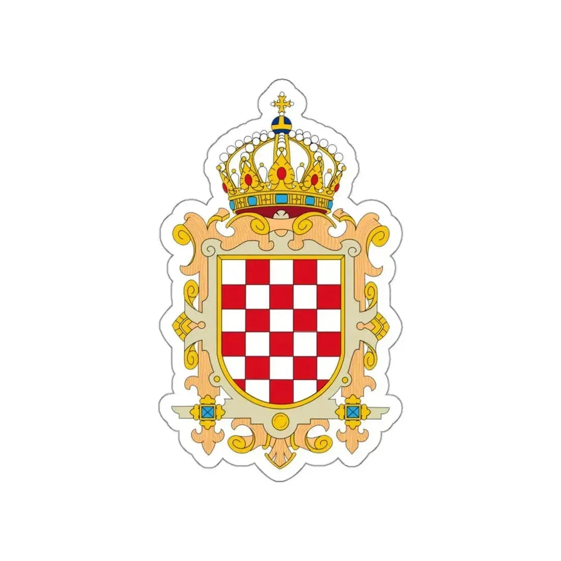 Coat of Arms of Kingdom of Croatia STICKER Vinyl Die-Cut Decal - The Sticker Space