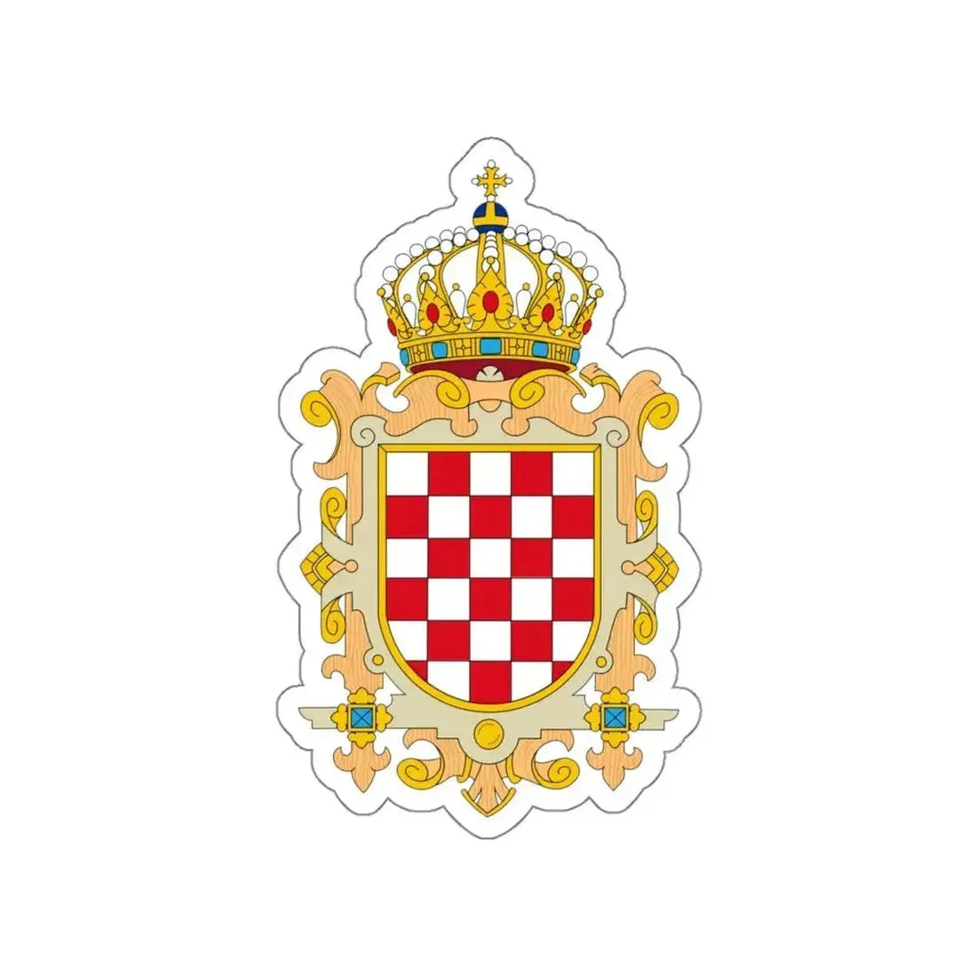 Coat of Arms of Kingdom of Croatia STICKER Vinyl Die-Cut Decal - The Sticker Space