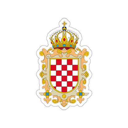 Coat of Arms of Kingdom of Croatia STICKER Vinyl Die-Cut Decal-White-The Sticker Space