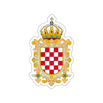 Coat of Arms of Kingdom of Croatia STICKER Vinyl Die-Cut Decal-White-The Sticker Space