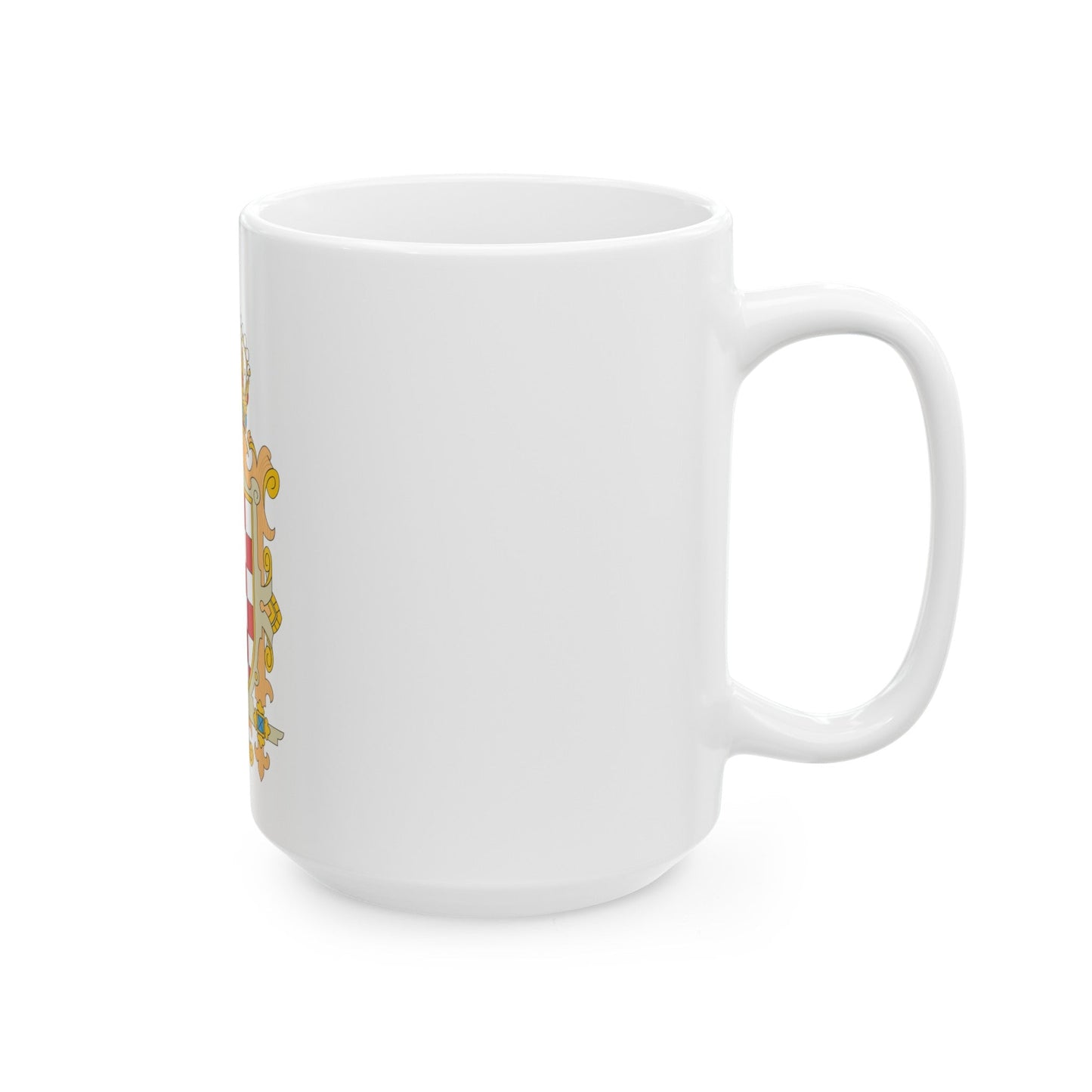 Coat of Arms of Kingdom of Croatia - White Coffee Mug-The Sticker Space