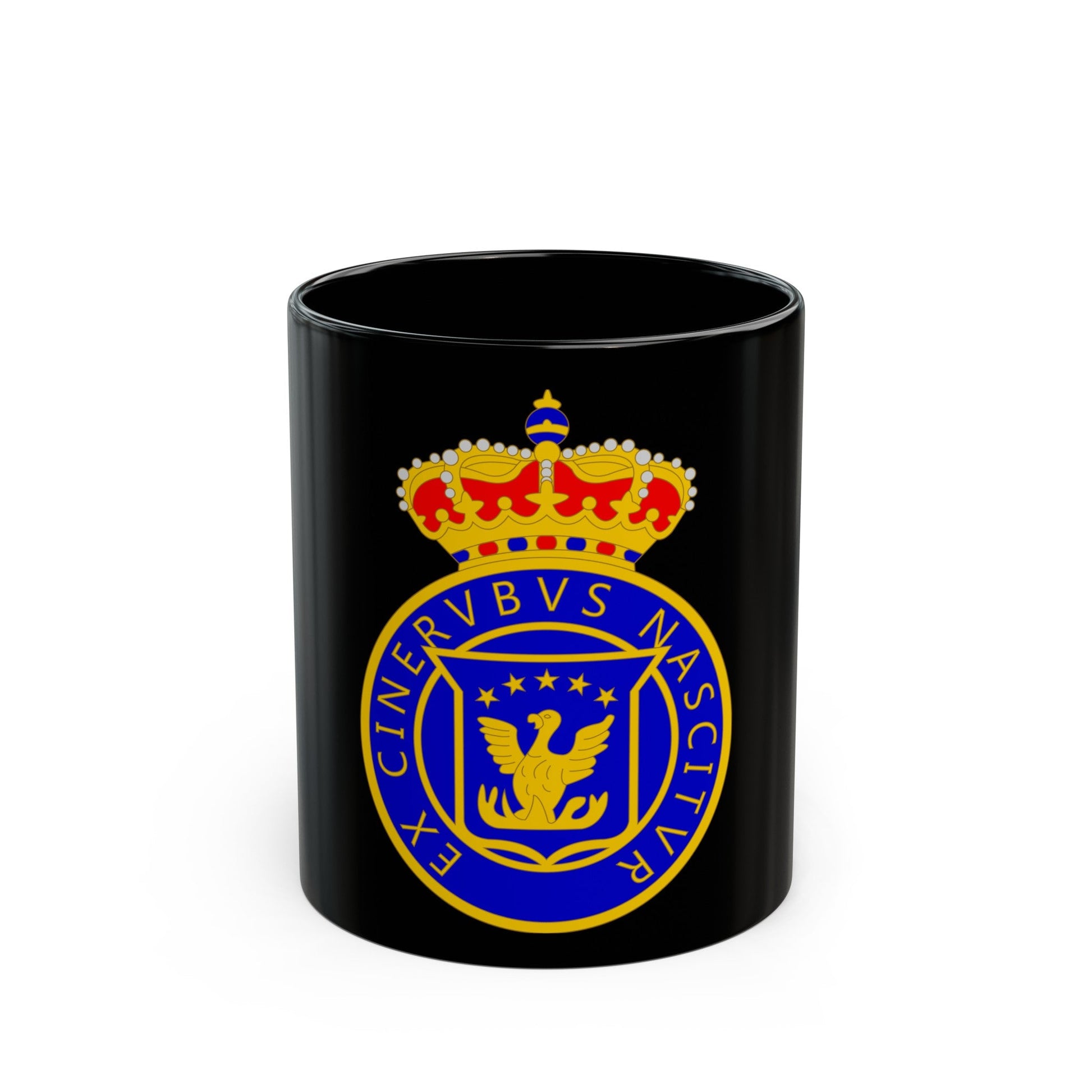 Coat of arms of Kingdom of Haiti - Black Coffee Mug-11oz-The Sticker Space
