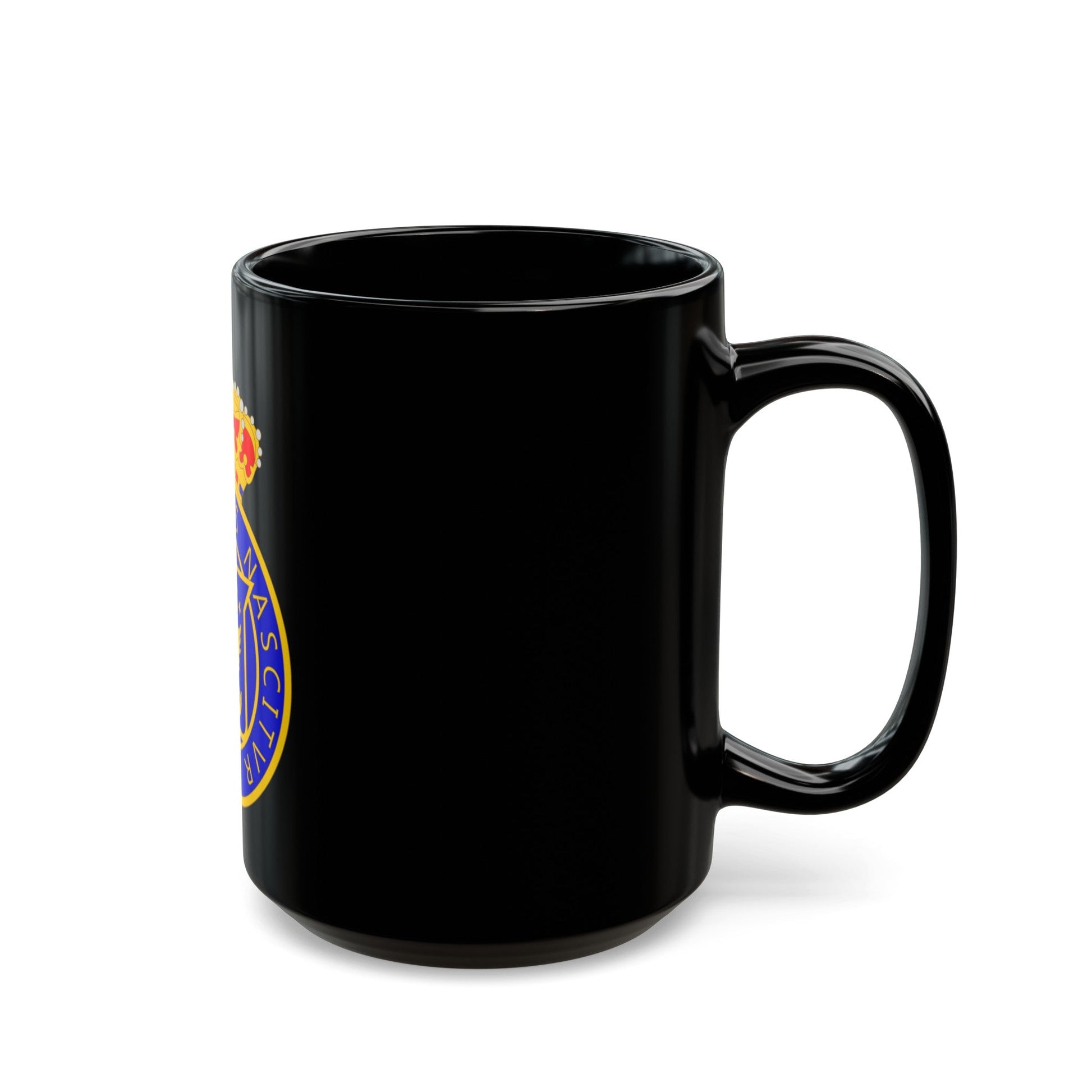 Coat of arms of Kingdom of Haiti - Black Coffee Mug-The Sticker Space