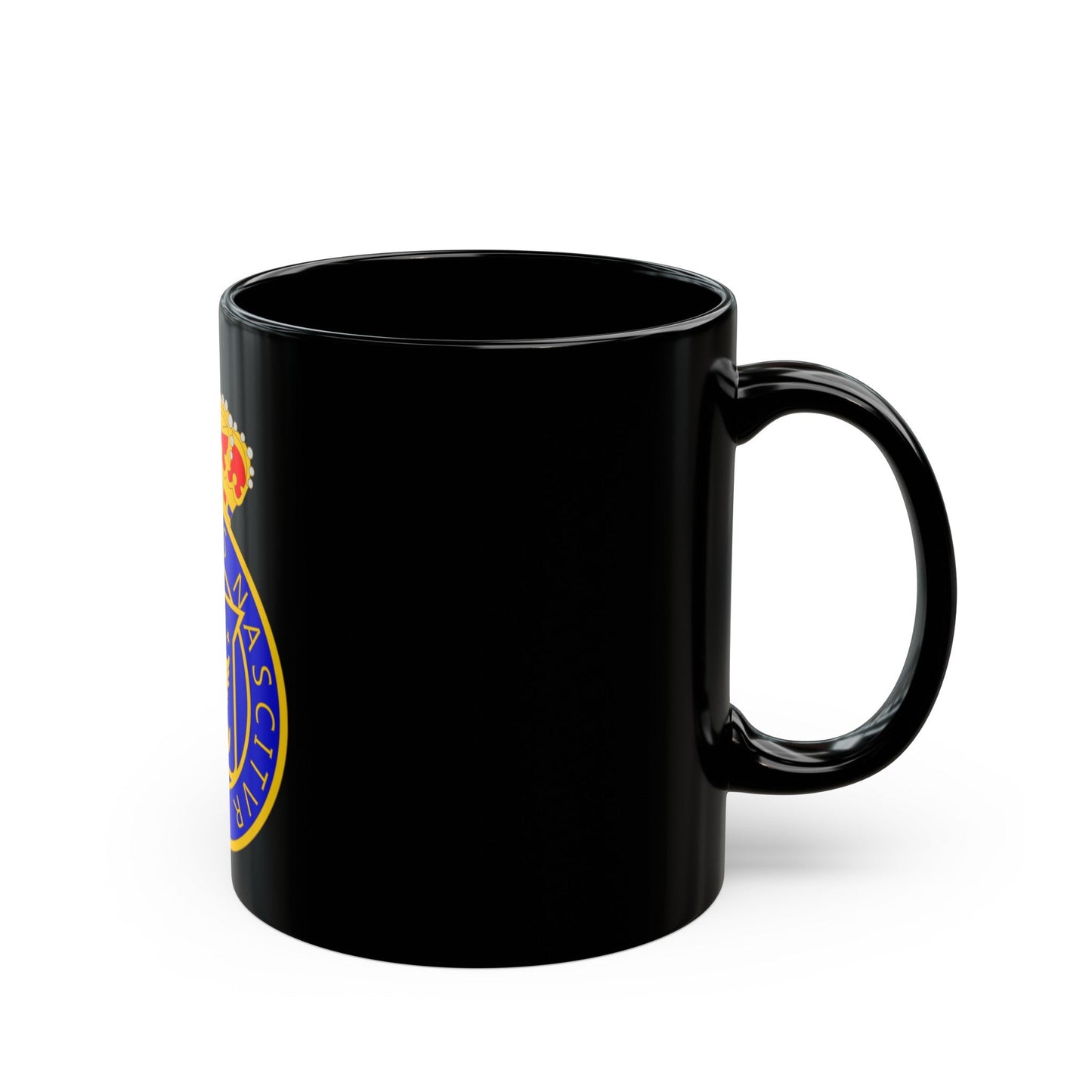 Coat of arms of Kingdom of Haiti - Black Coffee Mug-The Sticker Space