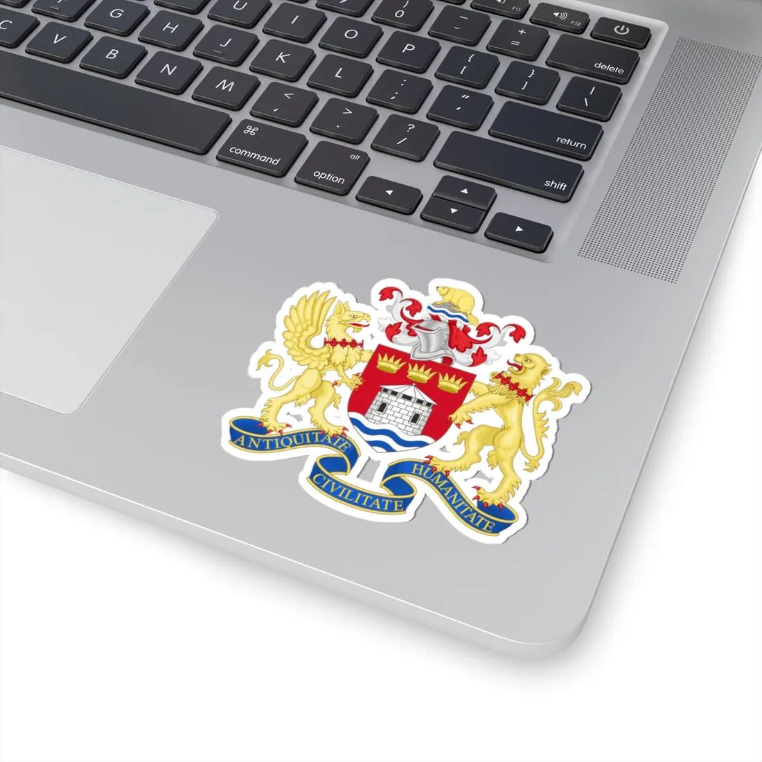 Coat of arms of Kingston Canada (Canada) (Coat of Arms) STICKER Vinyl Kiss-Cut Decal - The Sticker Space