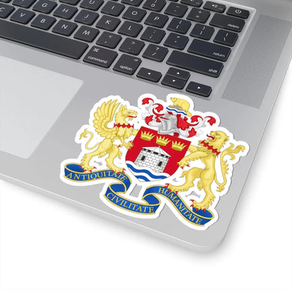 Coat of arms of Kingston Canada (Canada) (Coat of Arms) STICKER Vinyl Kiss-Cut Decal - The Sticker Space