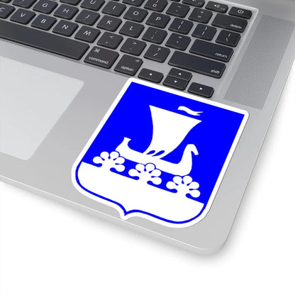 Coat of arms of Kirishsky District (Russia) (Coat of Arms) STICKER Vinyl Kiss-Cut Decal - The Sticker Space