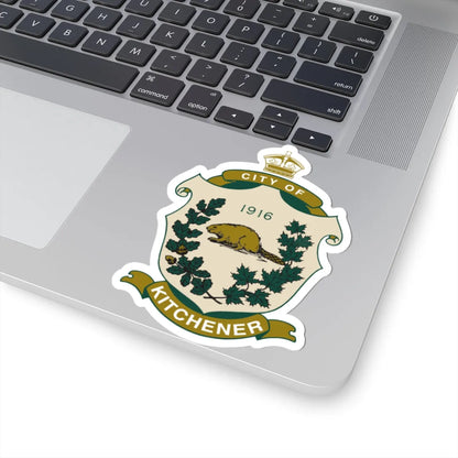 Coat of arms of Kitchener Canada (Canada) (Coat of Arms) STICKER Vinyl Kiss-Cut Decal - The Sticker Space