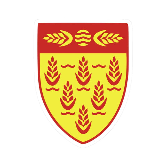 Coat of arms of Kočani Municipality (North Macedonia) (Coat of Arms) STICKER Vinyl Kiss-Cut Decal 2 Inch White - The Sticker Space