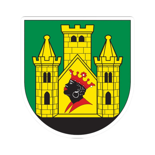 Coat of arms of Škofja Loka alternative version (Slovenia) (Coat of Arms) STICKER Vinyl Kiss-Cut Decal 2 Inch White - The Sticker Space