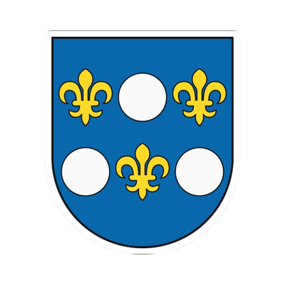 Coat of Arms of Košice-Juh (Slovakia) (Coat of Arms) STICKER Vinyl Kiss-Cut Decal 2 Inch White - The Sticker Space