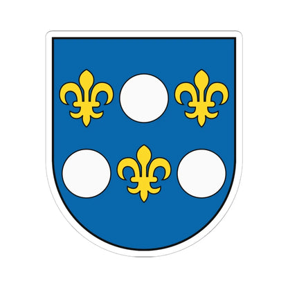 Coat of Arms of Košice-Juh (Slovakia) (Coat of Arms) STICKER Vinyl Kiss-Cut Decal 6 Inch White - The Sticker Space