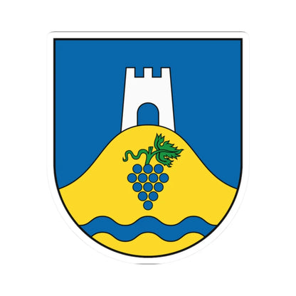 Coat of Arms of Košice-Sever (Slovakia) (Coat of Arms) STICKER Vinyl Kiss-Cut Decal 2 Inch White - The Sticker Space