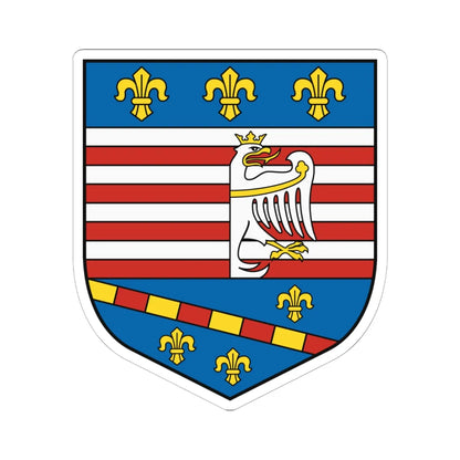Coat of Arms of Košice (Slovakia) (Coat of Arms) STICKER Vinyl Kiss-Cut Decal 6 Inch White - The Sticker Space