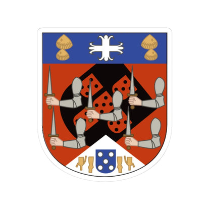 Coat of arms of Kongo small (Portugal) (Coat of Arms) STICKER Vinyl Kiss-Cut Decal 3 Inch White - The Sticker Space