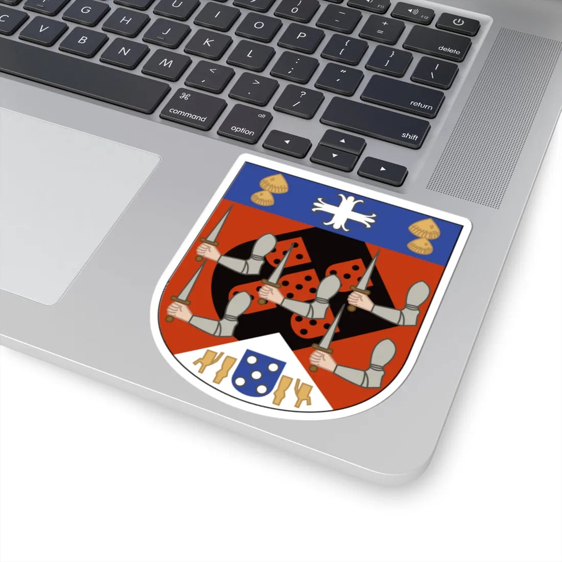Coat of arms of Kongo small (Portugal) (Coat of Arms) STICKER Vinyl Kiss-Cut Decal - The Sticker Space
