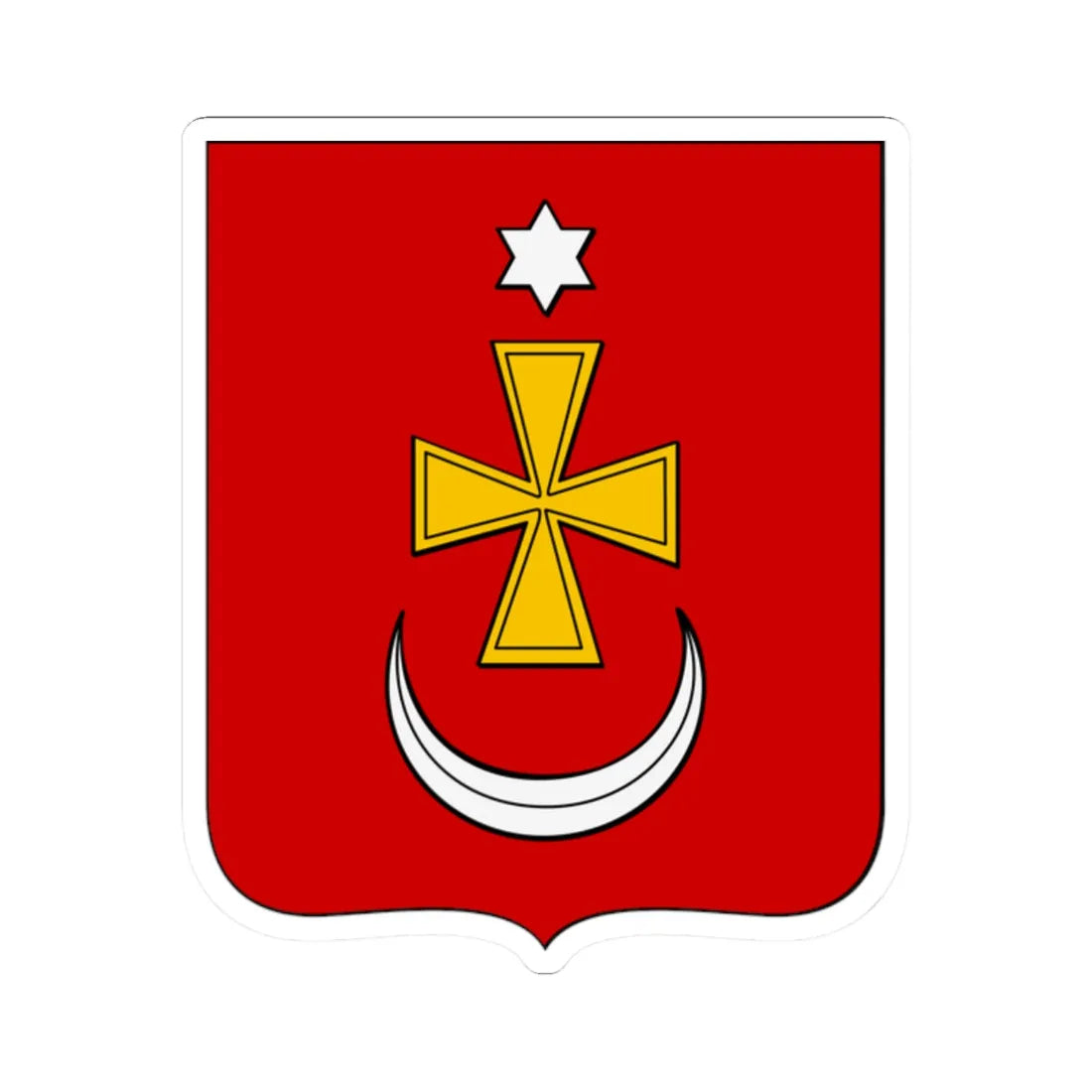 Coat of arms of Konotop 1782 (Russia) (Coat of Arms) STICKER Vinyl Kiss-Cut Decal 2 Inch White - The Sticker Space