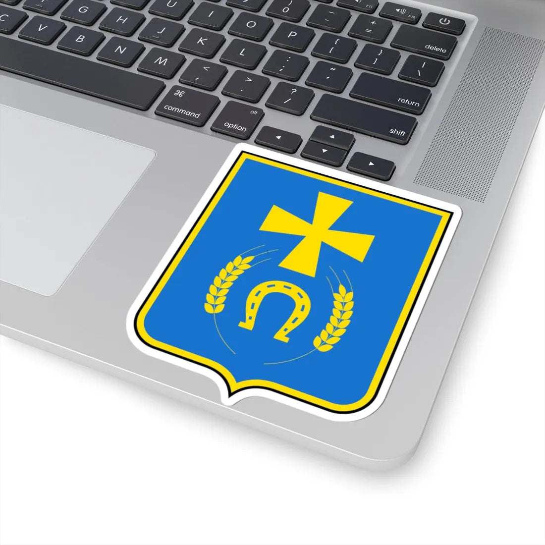 Coat of arms of Konotop Raion 2000-2020 (Ukraine) (Coat of Arms) STICKER Vinyl Kiss-Cut Decal - The Sticker Space