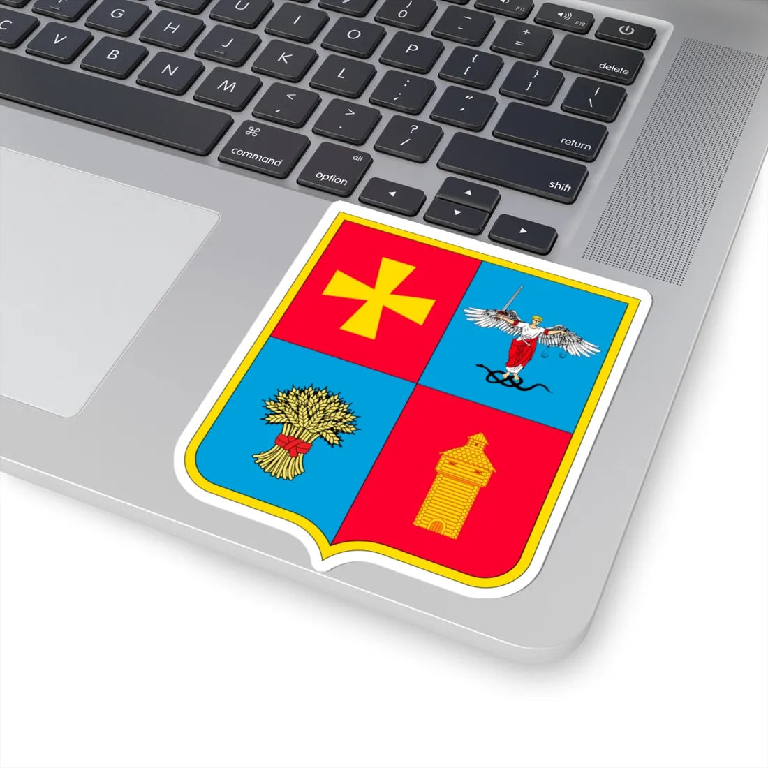 Coat of arms of Konotop Raion (Ukraine) (Coat of Arms) STICKER Vinyl Kiss-Cut Decal - The Sticker Space