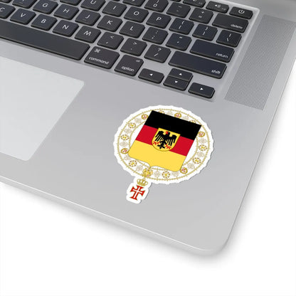 Coat of Arms of Konrad Adenauer Supreme Order of Christ (Germany) (Coat of Arms) STICKER Vinyl Kiss-Cut Decal - The Sticker Space