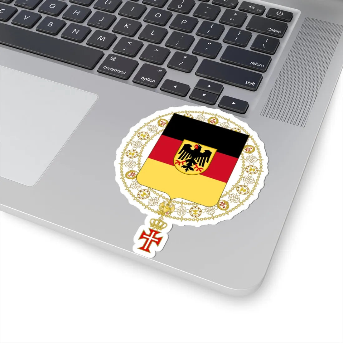 Coat of Arms of Konrad Adenauer Supreme Order of Christ (Germany) (Coat of Arms) STICKER Vinyl Kiss-Cut Decal - The Sticker Space