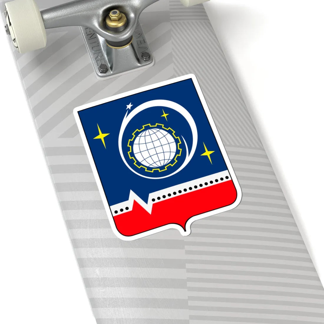 Coat of Arms of Korolyov Moscow Oblast (Russia) (Coat of Arms) STICKER Vinyl Kiss-Cut Decal - The Sticker Space