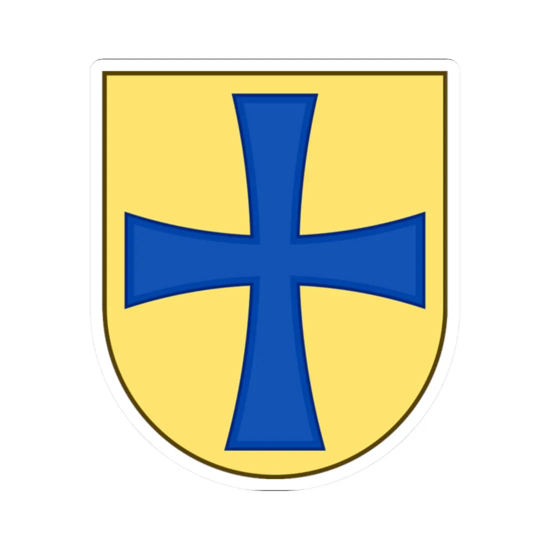 Coat of arms of Korsør (Denmark) (Coat of Arms) STICKER Vinyl Kiss-Cut Decal 2 Inch White - The Sticker Space