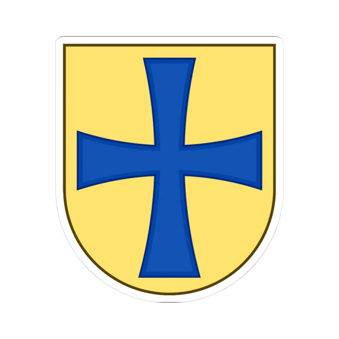 Coat of arms of Korsør (Denmark) (Coat of Arms) STICKER Vinyl Kiss-Cut Decal 3 Inch White - The Sticker Space