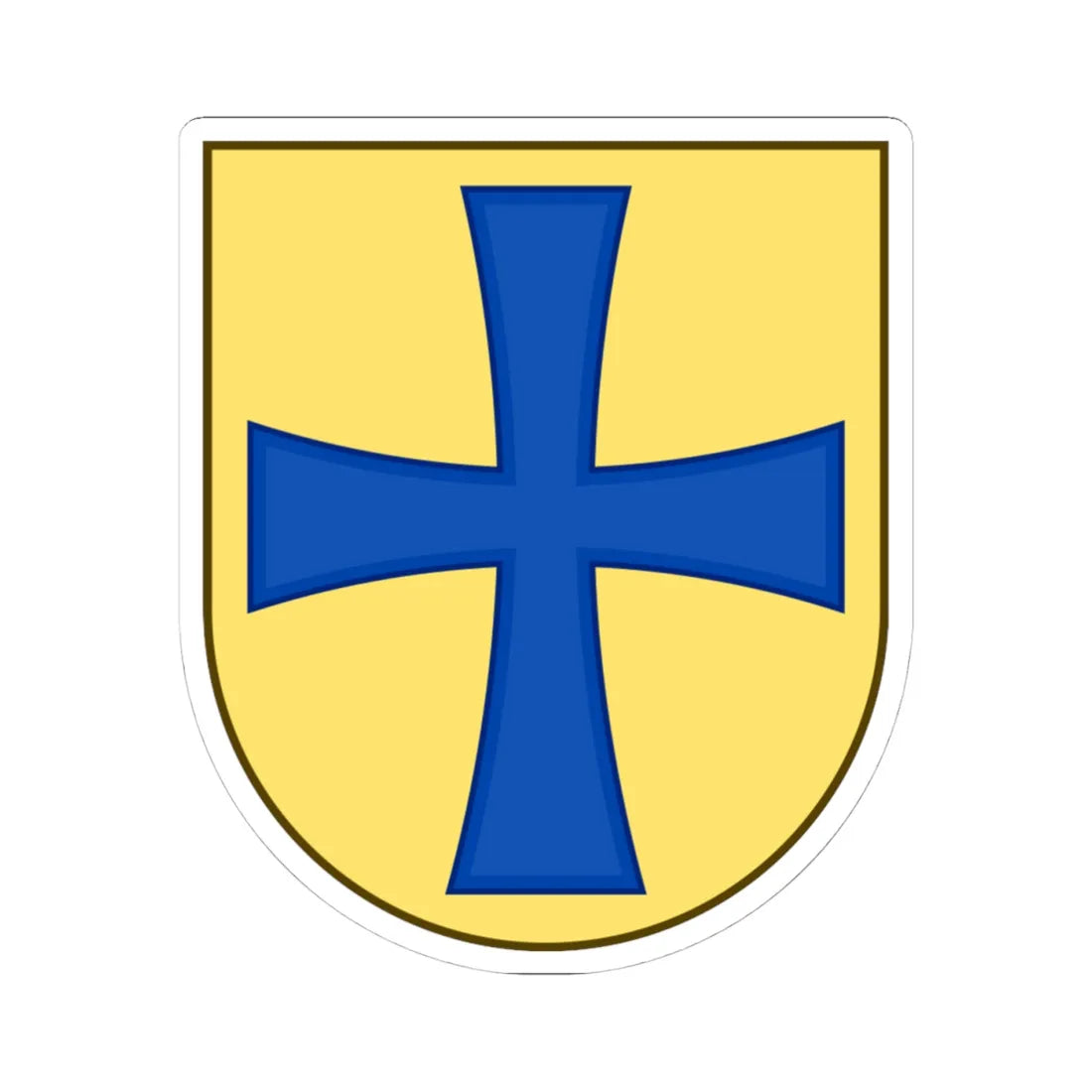 Coat of arms of Korsør (Denmark) (Coat of Arms) STICKER Vinyl Kiss-Cut Decal 4 Inch White - The Sticker Space