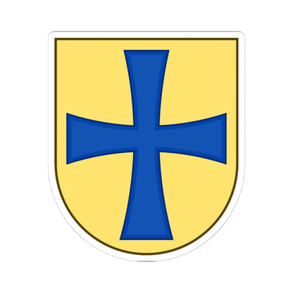 Coat of arms of Korsør (Denmark) (Coat of Arms) STICKER Vinyl Kiss-Cut Decal 4 Inch White - The Sticker Space