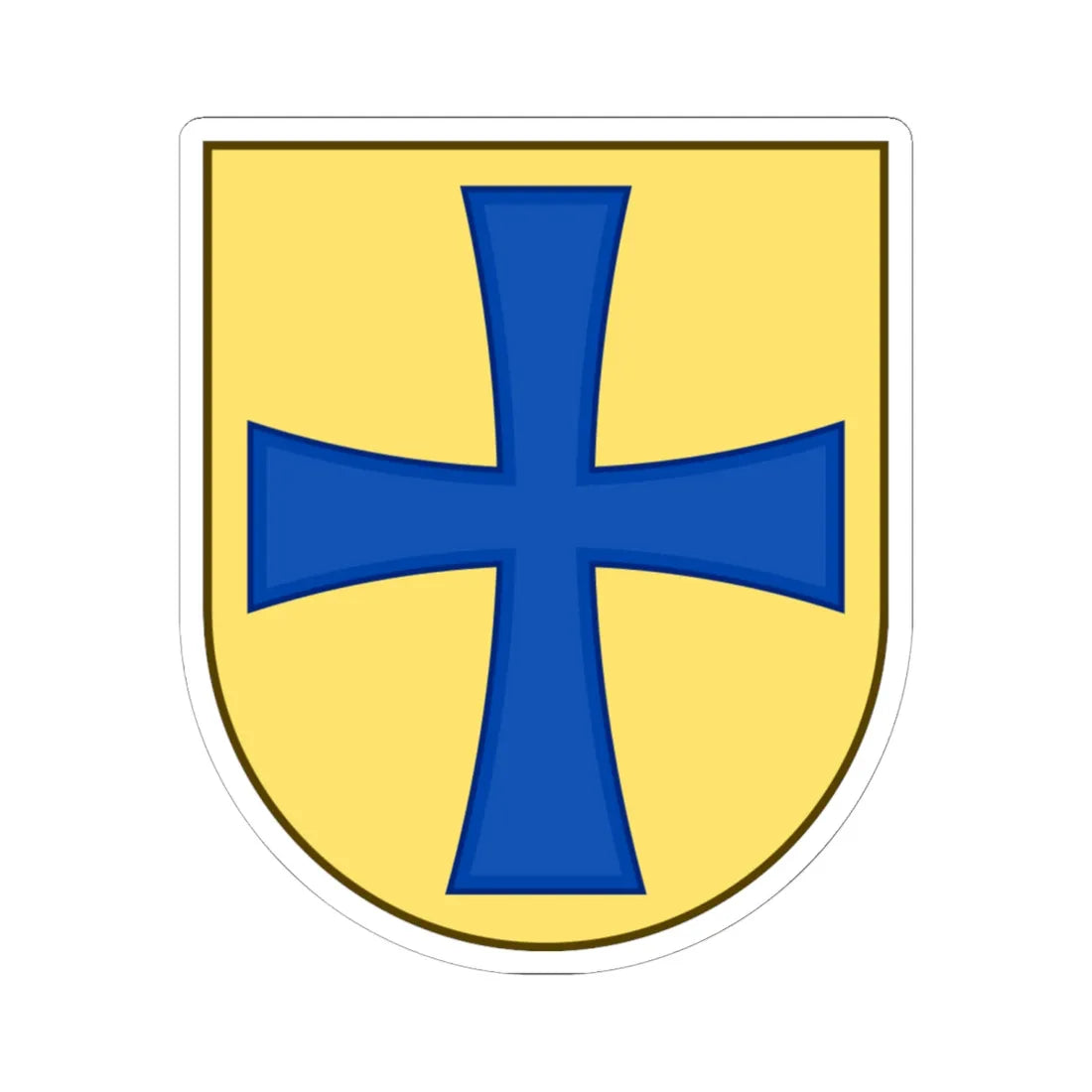 Coat of arms of Korsør (Denmark) (Coat of Arms) STICKER Vinyl Kiss-Cut Decal 6 Inch White - The Sticker Space