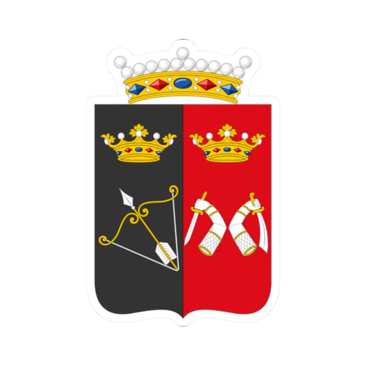 Coat of Arms of Kuopio Province (Finland) (Coat of Arms) STICKER Vinyl Kiss-Cut Decal 2 Inch White - The Sticker Space