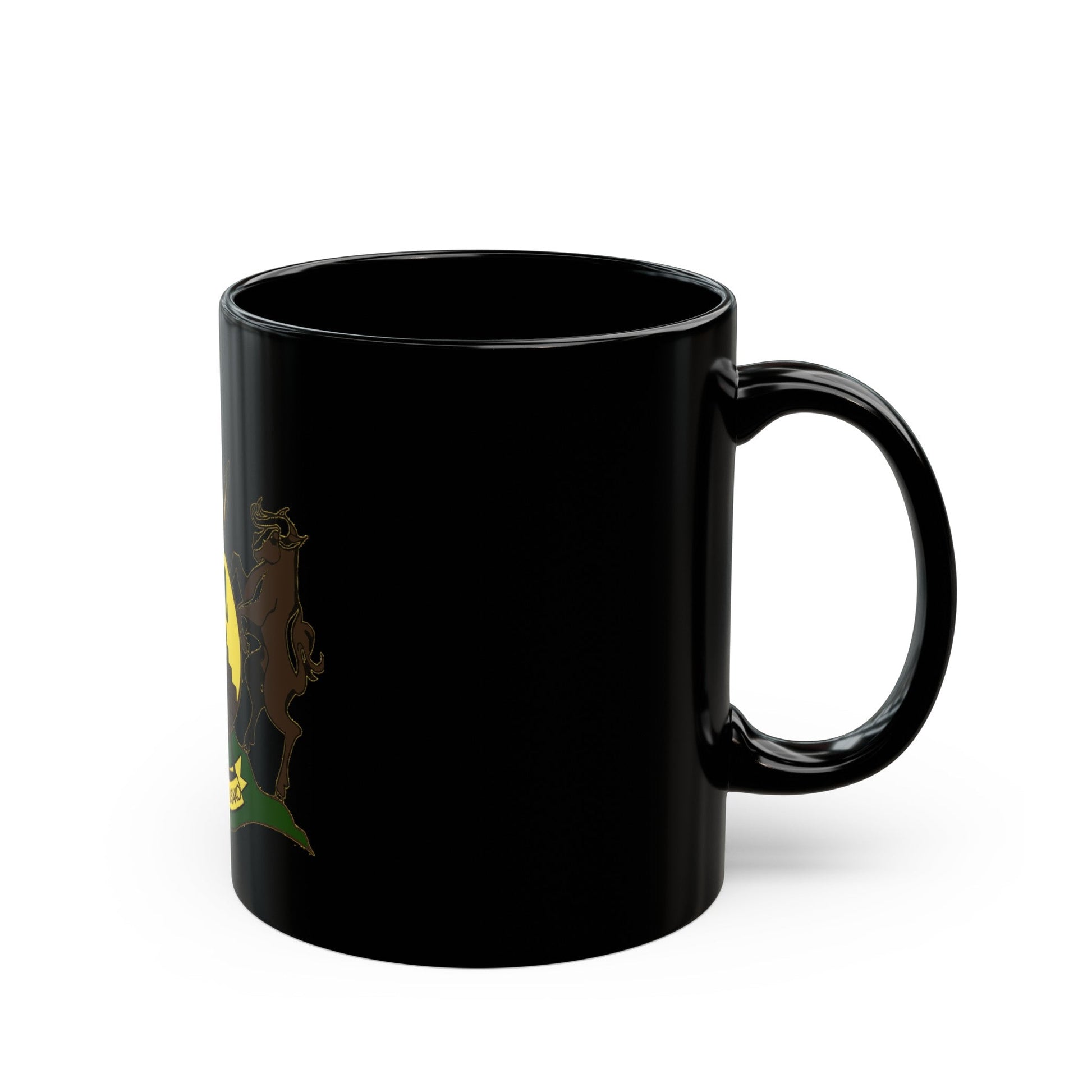 Coat of arms of KwaNdebele - Black Coffee Mug-The Sticker Space