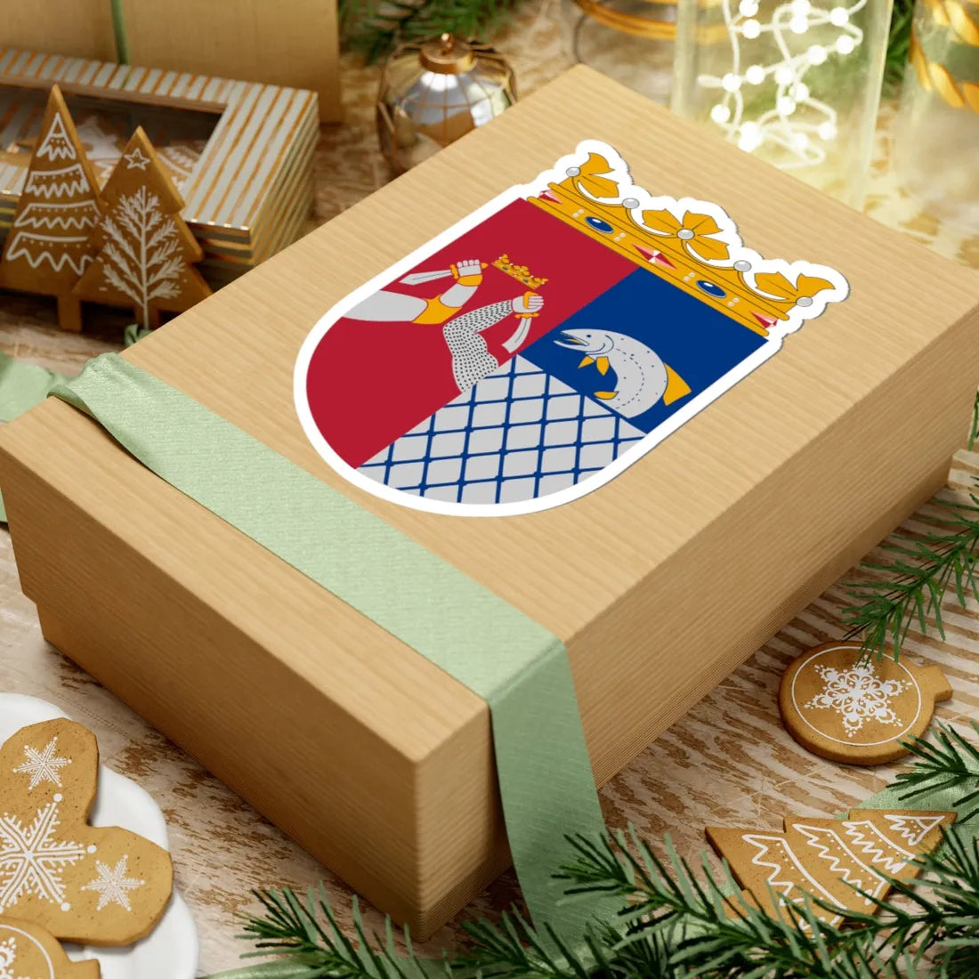 Coat of arms of Kymi Province (Finland) (Coat of Arms) STICKER Vinyl Kiss-Cut Decal - The Sticker Space