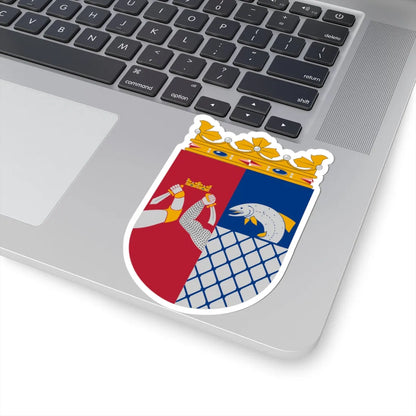 Coat of arms of Kymi Province (Finland) (Coat of Arms) STICKER Vinyl Kiss-Cut Decal - The Sticker Space