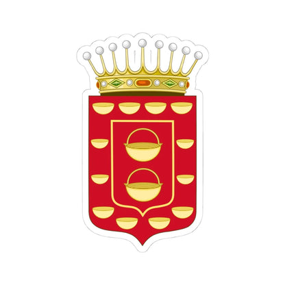 Coat of Arms of La Gomera (Spain) (Coat of Arms) STICKER Vinyl Kiss-Cut Decal 4 Inch White - The Sticker Space