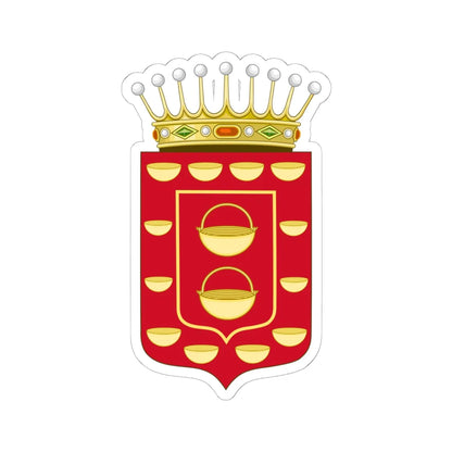 Coat of Arms of La Gomera (Spain) (Coat of Arms) STICKER Vinyl Kiss-Cut Decal 6 Inch White - The Sticker Space