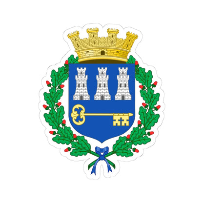 Coat of arms of La Habana (Cuba) (Coat of Arms) STICKER Vinyl Kiss-Cut Decal 4 Inch White - The Sticker Space