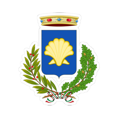 Coat of arms of Lagosanto (Italy) (Coat of Arms) STICKER Vinyl Kiss-Cut Decal 3 Inch White - The Sticker Space