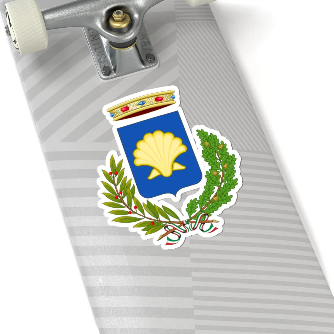 Coat of arms of Lagosanto (Italy) (Coat of Arms) STICKER Vinyl Kiss-Cut Decal - The Sticker Space