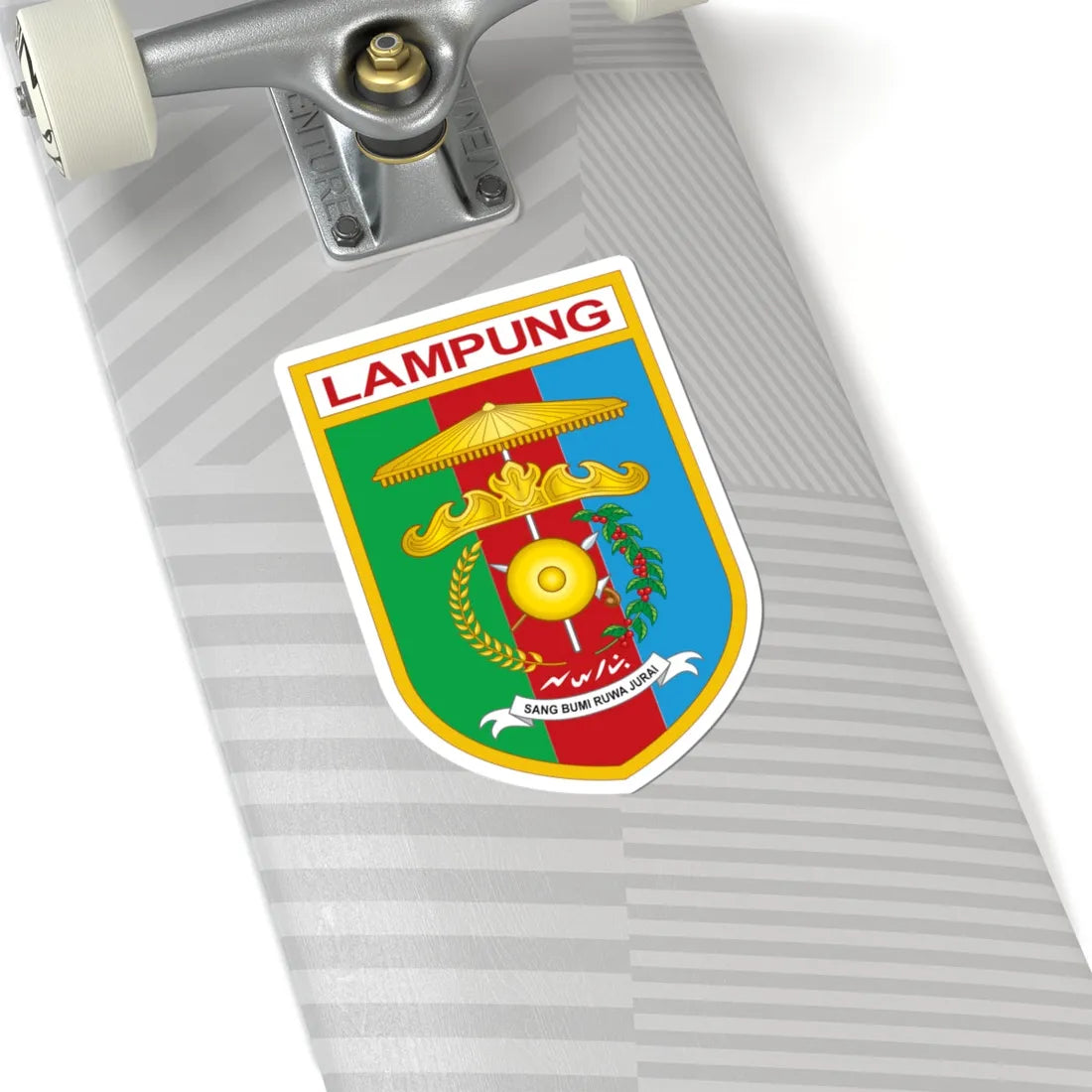 Coat of arms of Lampung (Indonesia) (Coat of Arms) STICKER Vinyl Kiss-Cut Decal - The Sticker Space