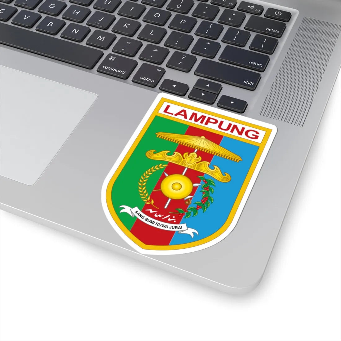 Coat of arms of Lampung (Indonesia) (Coat of Arms) STICKER Vinyl Kiss-Cut Decal - The Sticker Space