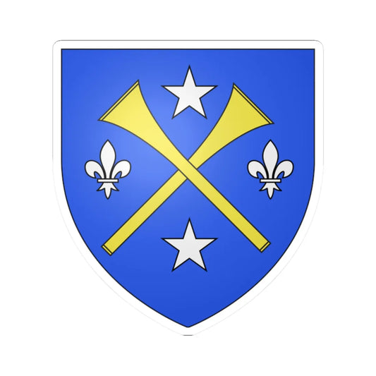 Coat of arms of LAncienne-Lorette (Canada) (Coat of Arms) STICKER Vinyl Kiss-Cut Decal 2 Inch White - The Sticker Space