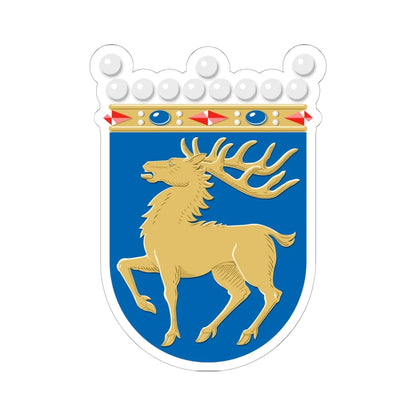 Coat of arms of Åland 2 (Finland) (Coat of Arms) STICKER Vinyl Kiss-Cut Decal 6 Inch White - The Sticker Space