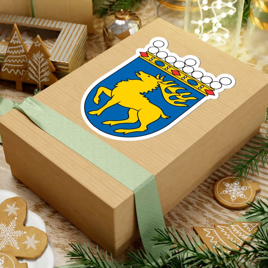 Coat of arms of Åland 3 (Finland) (Coat of Arms) STICKER Vinyl Kiss-Cut Decal - The Sticker Space