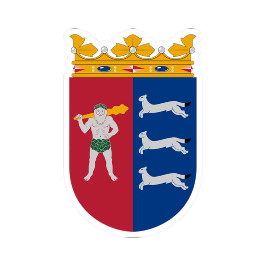 Coat of arms of Lapland Province newer (Finland) (Coat of Arms) STICKER Vinyl Kiss-Cut Decal 2 Inch White - The Sticker Space