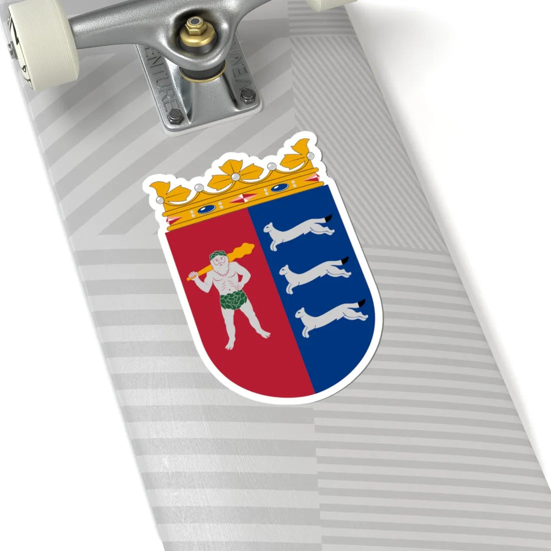 Coat of arms of Lapland Province newer (Finland) (Coat of Arms) STICKER Vinyl Kiss-Cut Decal - The Sticker Space