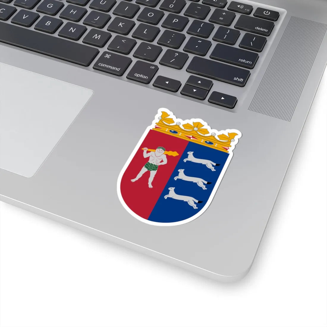 Coat of arms of Lapland Province newer (Finland) (Coat of Arms) STICKER Vinyl Kiss-Cut Decal - The Sticker Space